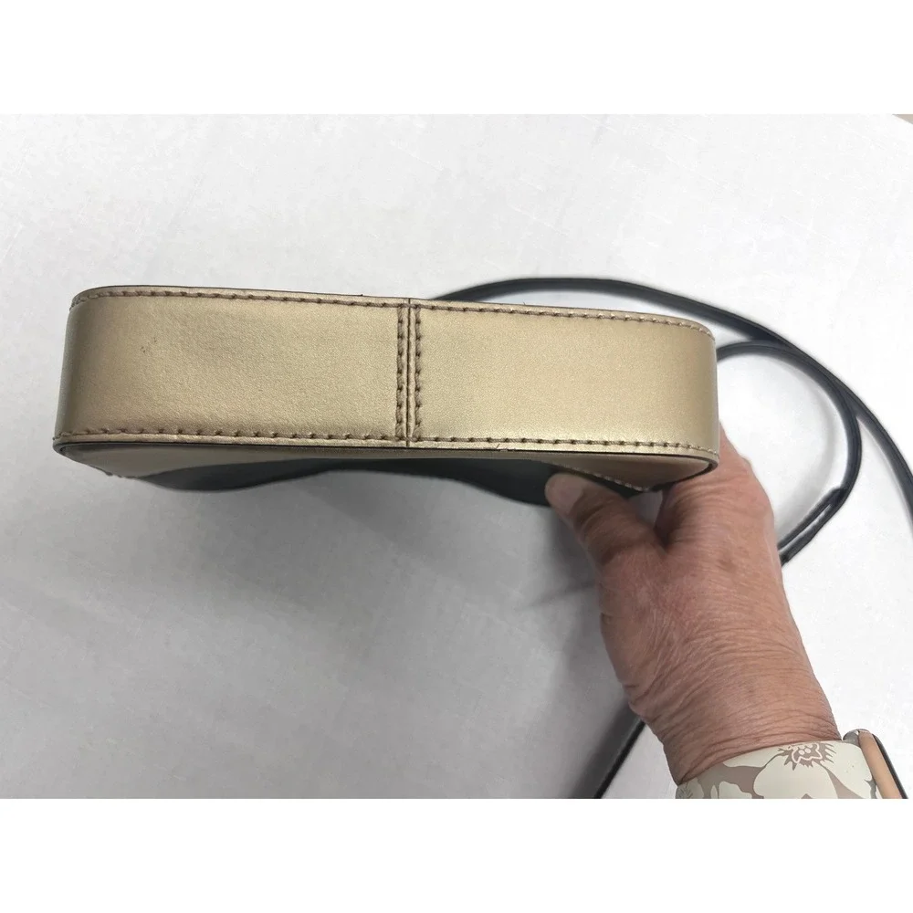 Kate Spade Crossbody Bag Womens Small Black Gold Good Two Tone Camera Bag